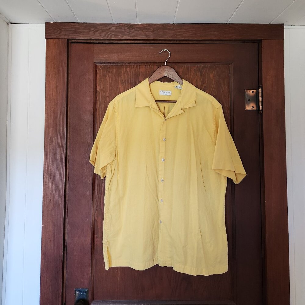 Covington Yellow Cotton Button Down